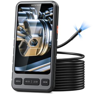 <span class=keywords><strong>DEPSTECH</strong></span> Endoscope avec écran IPS 5 pouces, lumière intégrée, HD 1080P, pour inspection des égouts, affichage en écran partagé, câble flexible de 16,5 pieds, MicroSD, pour usage domestique - Product Image 1