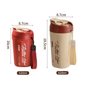 Factory Direct Supply High Color Value Portable Lanyard Modern Design 304 Stainless Steel Drinking <b>Cup</b> for Coke Coffee As a Gift - Product Image 1