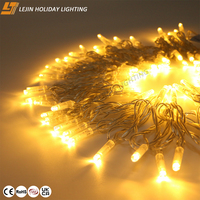 Guirlande lumineuse LED blanche chaude de 10 m pour extérieur, personnalisable, commerciale, de Noël, en PVC, étanche IP44, garantie 2 ans