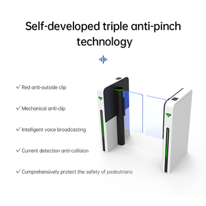 Tourniquets d'accès NFC, prix en Malaisie, finition laquée, contrôle d'accès par tourniquet, barrière de sécurité à vitesse rapide avec accès multiple - Product Image 6