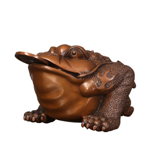 Copper Money Toad Ornament Pure Copper <b>Craft</b> Living Room Decoration Chinese New Year Gift - Product Image 4