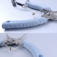 1 OUTKIT Pince de pêche multifonctionnelle Coupe-ligne Crochet Remover Ciseaux en acier inoxydable Pince de pêche Accessoires Corde à ressort