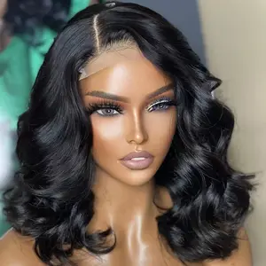 180% Density Peruvian Wigs Lace Front Virgin Human Hair Hd Transparent 13X6 Frontal Lace Wig 360 Hd Lace Frontal Wig Human Hair