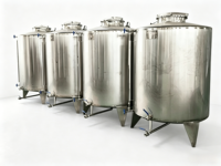Réservoir de stockage et de mélange vertical de 5000L en acier inoxydable SUS316L pour liquides chimiques de traitement de l'eau, avec pompe à engrenages à économie d'énergie, marque HENGYU
