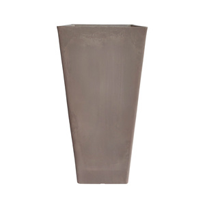 Zwarte kunststof plantenbak - Modern taps toelopend ontwerp met brede rand voor binnen- en buitenplanten - Product Image 6