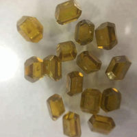 Diamant synthétique brut HPHT jaune, forme plate, dureté 10 Moh, épaisseur 1,5 mm+, orientation personnalisable pour diamant