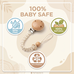 Clip para chupete de madera de haya natural con diseño de animal grabado, soporte de madera para chupete de dibujos animados, clip para chupete para cadena de dentición DIY para bebés - Product Image 4