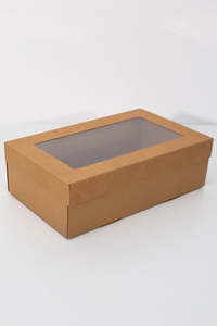 Hộp Đựng Thức Ăn Chăn Thả Bằng Giấy Kraft Hộp Làm Bánh Tráng Miệng Hộp Đựng Thức Ăn Bánh Sandwich Mang Đi Dã Ngoại Có Nắp Và Cửa Sổ Trong Suốt - Product Image 2