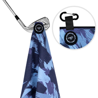 Serviette de golf en gros d'usine avec aimant, logo personnalisé, clip magnétique amovible pour serviette de golf, nouvelle arrivée