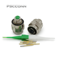 Connecteur électrique circulaire industriel PSCCONN série D38999 III J599 26FA35SN 33A 400V, 6 broches, avec contre-écrou, pour l'aviation