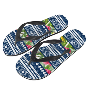 Sandalias con Estampado Tribal Fijiano Polinesio para Mujer y <span class=keywords><strong>Hombre</strong></span>, <span class=keywords><strong>Chanclas</strong></span> Personalizadas con Logotipo, Sandalias de Playa para Verano, al Aire Libre, para Vadear, Venta al Por Mayor - Product Image 5