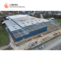 Edificio Industrial Prefabricado de Acero de Bajo Costo y Construcción Rápida, Tipo Taller o Almacén