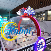 KAIMI Table de hockey sur air commerciale à dôme, design populaire, machine de jeu d'arcade à monnayeur pour 2 joueurs, sport d'intérieur pour centre commercial