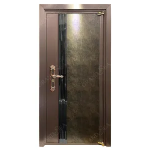 Pabrik Grosir Pintu Masuk Utama Stainless Steel Pintu Depan Desain Baru