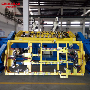 Plateforme <span class=keywords><strong>de</strong></span> soudage double poste à double plateforme pour ligne <span class=keywords><strong>de</strong></span> production automatique – Plateau tournant <span class=keywords><strong>de</strong></span> soudage - Product Image 5