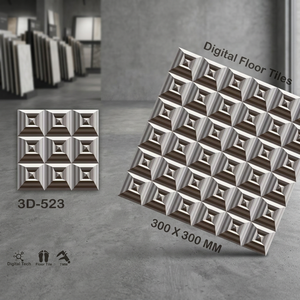 Vistaar Brand 12x12 Inch 3D Digital Ceramic Glazed Floor Tiles Matte <b>Waterproof</b> Modern Design - Product Image 6