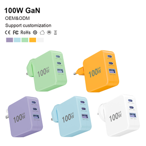 <span class=keywords><strong>Chargeur</strong></span> rapide USB C GaN 100W 3 ports PD QC 3.0 Adaptateur mural de bureau pour <span class=keywords><strong>MacBook</strong></span> <span class=keywords><strong>Pro</strong></span> Air iPhone 16 15 Samsung Ordinateur portable - Product Image 1
