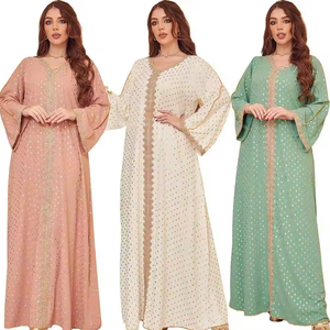 Ultimo Design abiti taglie forti per le donne Casual elegante cravatta a maniche lunghe Maxi abiti da <span class=keywords><strong>donna</strong></span> stampati estate da <span class=keywords><strong>donna</strong></span> - Product Image 4