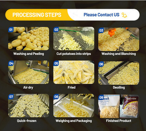 Ligne de production de <span class=keywords><strong>frites</strong></span> commerciales 500 kg/h-5000 kg/h, machine de fabrication de <span class=keywords><strong>frites</strong></span> <span class=keywords><strong>frites</strong></span>, machine de déshuilage - Product Image 2