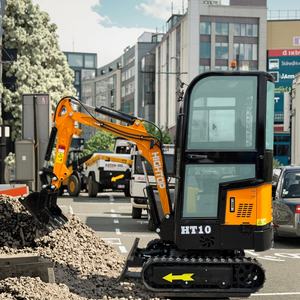 Hightop HT10B Mini excavadora pequeña sobre orugas <span class=keywords><strong>CE</strong></span> aprobado alta eficiencia en áreas confinadas - Product Image 1