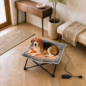 Cama plegable ZT para perros, cama elevada para perros para acampar al aire libre, cama calefactable gruesa para perros - Product Image 2