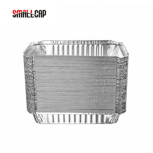 Bandejas de papel de aluminio con tapa, bandeja de aluminio resistente, 1,5 LB, 22x15x3cm, 750ml, C20, China, América, REC22163I - Product Image 5