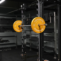 Plaques de protection en caoutchouc avec logo personnalisé, équipement de fitness commercial robuste pour salle de sport