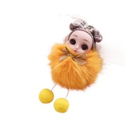 Porte-clés pendentif en fourrure de renard, best-seller transfrontalier, jouet en peluche frais et mignon, décoration de sac, cadeau