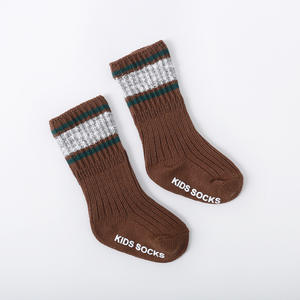 <span class=keywords><strong>Medias</strong></span> Unisex Para Bebes Tube Antideslizante Calcetines cálidos para niños Algodón peinado Piso Slouch Calcetines de punto para bebés para niños pequeños Niño Niña - Product Image 5