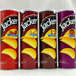 ชิปมันฝรั่งแจ็คมาเลเซีย100กรัมขนมแปลกใหม่ของขบเคี้ยวผักรสเผ็ดบรรจุกระป๋อง - Product Image 5