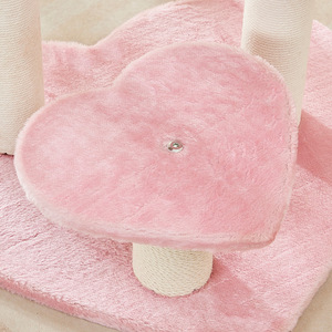 Fabricant vente <span class=keywords><strong>en</strong></span> gros arbre <span class=keywords><strong>à</strong></span> chat de luxe moderne mignon fraise tournesol design durable <span class=keywords><strong>bois</strong></span> sisal plastique pour chats chiens - Product Image 5