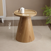 Fournisseur de la Chine Table centrale de salon de style européen Table basse ronde moderne en bois massif