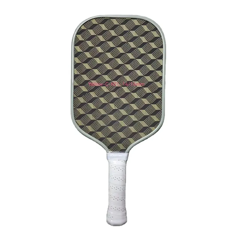 Op Maat Gemaakt Rood Oppervlak Thermogevormd Schuim Geïnjecteerd Volledig Rood Kvl Aramid Pickleball Peddel Met Honingraat 16Mm 14Mm Pp Cor