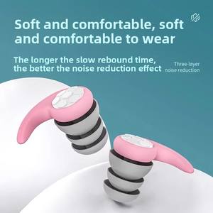 Tapones de silicona de alta calidad para reducción de ruido <span class=keywords><strong>ST</strong></span>-EN01, tapones para los oídos con reducción de ruido para dormir, nadar, viajar en avión y protección auditiva - Product Image 4