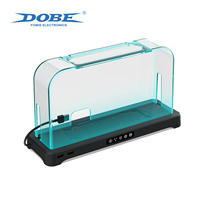 Support de refroidissement DOBE Switch 2 avec couvercle anti-poussière transparent et ventilateur de refroidissement pour N-S 2 Dock, lumière ambiante RGB, interrupteur tactile à 3 vitesses