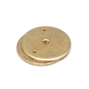 Joint <span class=keywords><strong>rond</strong></span> en laiton de haute précision sur mesure, trou tourné, pour carburateur papillon, doré, avec plaque arrière, grand modèle avec 3 fixations - Product Image 6