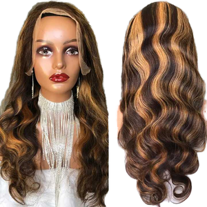 Peluca de Cabello Ondulado Color Piano P4/27 |   Encaje HD Pre-Plucked 13x4 |   Personalizable para Múltiples Patrones de Rizado - Product Image 1