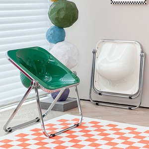 Chaise pliante design, chaise longue pliable avec structure métallique, chaise de salle à manger pour adultes, utilisation dans les cafés et restaurants - Product Image 4