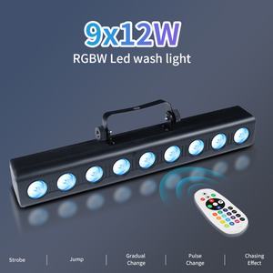 AICPOSE - Lámpara de Pared LED RGBW de 9x12W, DMX512, para Escenarios, DJ, Clubes y Fiestas - Product Image 3