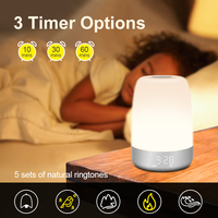 Veilleuse Réveil LED pour Bébé, Lampe de Chevet Tactile pour Chambre d'Enfant, Veilleuses LED pour Allaitement, Réveil Lumière Naturelle