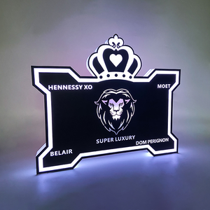 Programmable Led numérique Vip <span class=keywords><strong>bouteille</strong></span> Service présentateur APP bricolage Message panneau d'affichage signe vin support d'affichage pour discothèque - Product Image 6