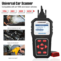 KONNWEI KW818 OBD2 Escáner Universal Car Code Reader Check Engine Light Fault Diagnostic Tool con Bluetooth Mobile Free App