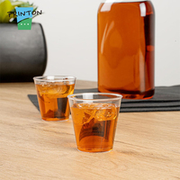 Verres à shot jetables 1oz 2oz, mini-gobelets transparents en plastique PS pour dégustation de whisky, vodka, tequila