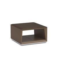 Meubles de bureau commerciaux carrés personnalisés, meubles de salon, table à thé, table basse moderne en bois