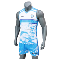 Untuk Akilex kustom pria kaus Jersey Rugby set celana pendek sejuk sublimasi pakaian olahraga layanan OEM Jersey sepak bola dapat disesuaikan