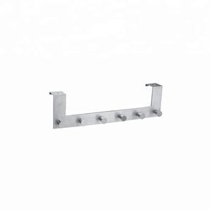 Over The Door Hooks No Drill Towel Rack for Bathroom Storage Closet Behind The Door Organizer Clothes Rack 6 Coat Hooks - Product Image 3