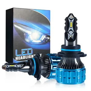 2024 Best selling online K30 LED headlight H4 H7 H11 9005 9006 bulb with fan 50W 12v 6000k H1 H3 LED for universal vehicle