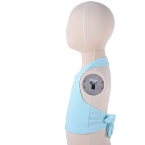 Nuovo Stile Top Corto <span class=keywords><strong>con</strong></span> Laccetti, Canotta <span class=keywords><strong>con</strong></span> Fiocco, Top Halter per Neonati e Bambini - Product Image 3