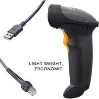Escáner de Código de Barras con Cable 1D Resistente para Punto de Venta en Supermercados, Lector de Códigos de Barras 1D para Zebra Symbol LS2208