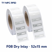 Étiquette électronique RFID UHF à incrustation humide, puce NFC, autocollant passif pour la gestion des actifs d'entrepôt et la lutte contre la contrefaçon